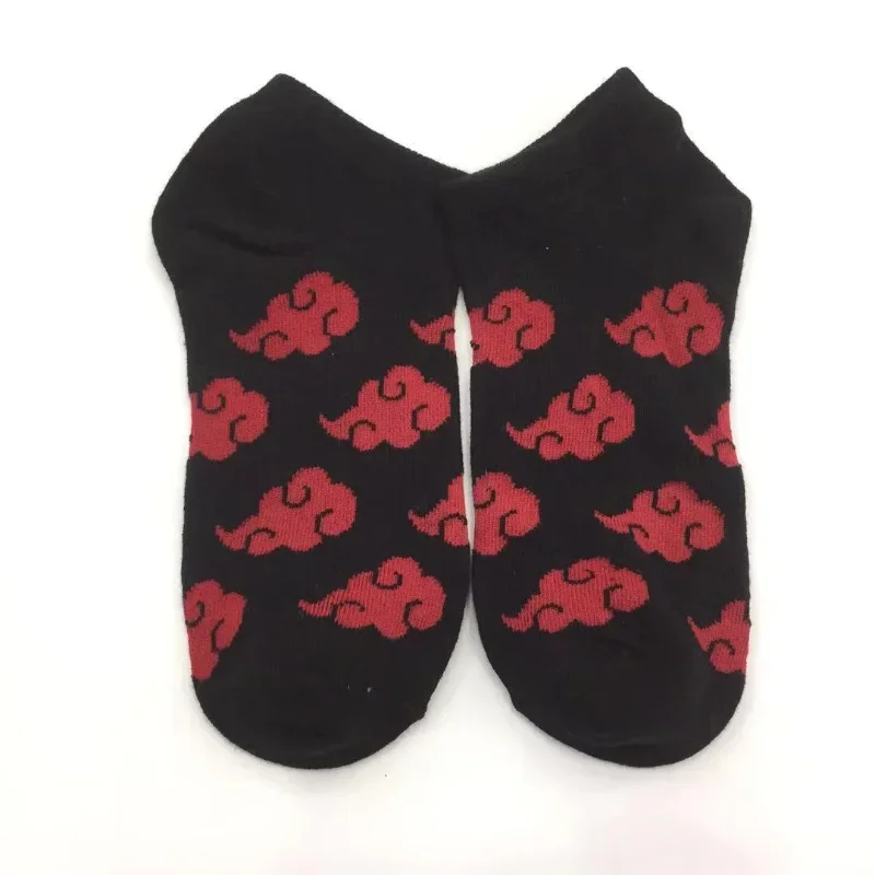 Naruto Rode Wolk Boot Sokken Happy Zomer Herfst Mode Cartoon Figuren Kakashi Charme Antislip Onzichtbare Ademende Katoenen Sokken