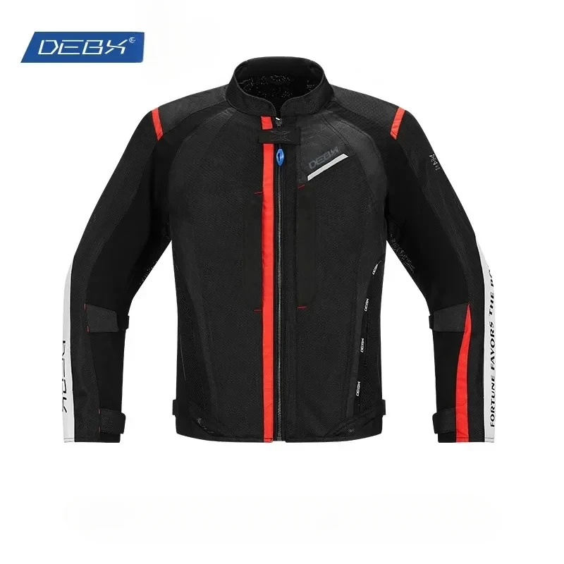 

DEBX Motorcycle Jacket for Men and Women Summer Mesh Breathable Motorbike Jacket Reflective Anti-Drop Anti-fall Commuter Jacket