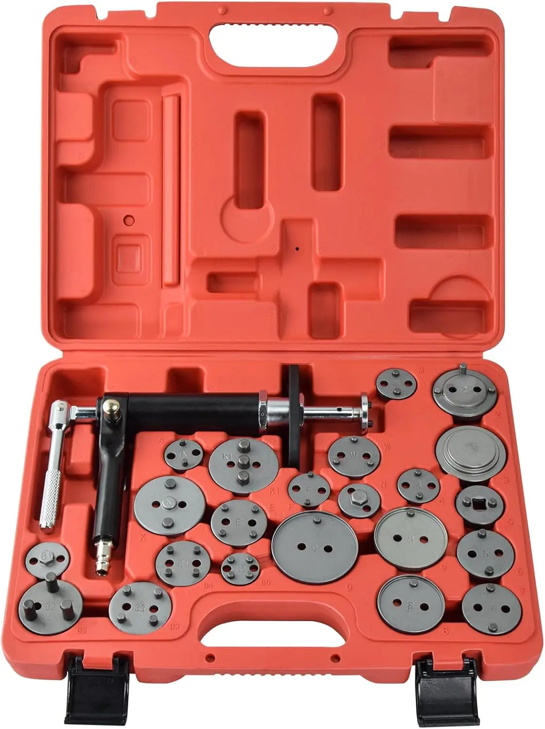 

Pneumatic Brake Caliper Tool, Air Disc Brake Piston Compressor Kit for Car Trucks