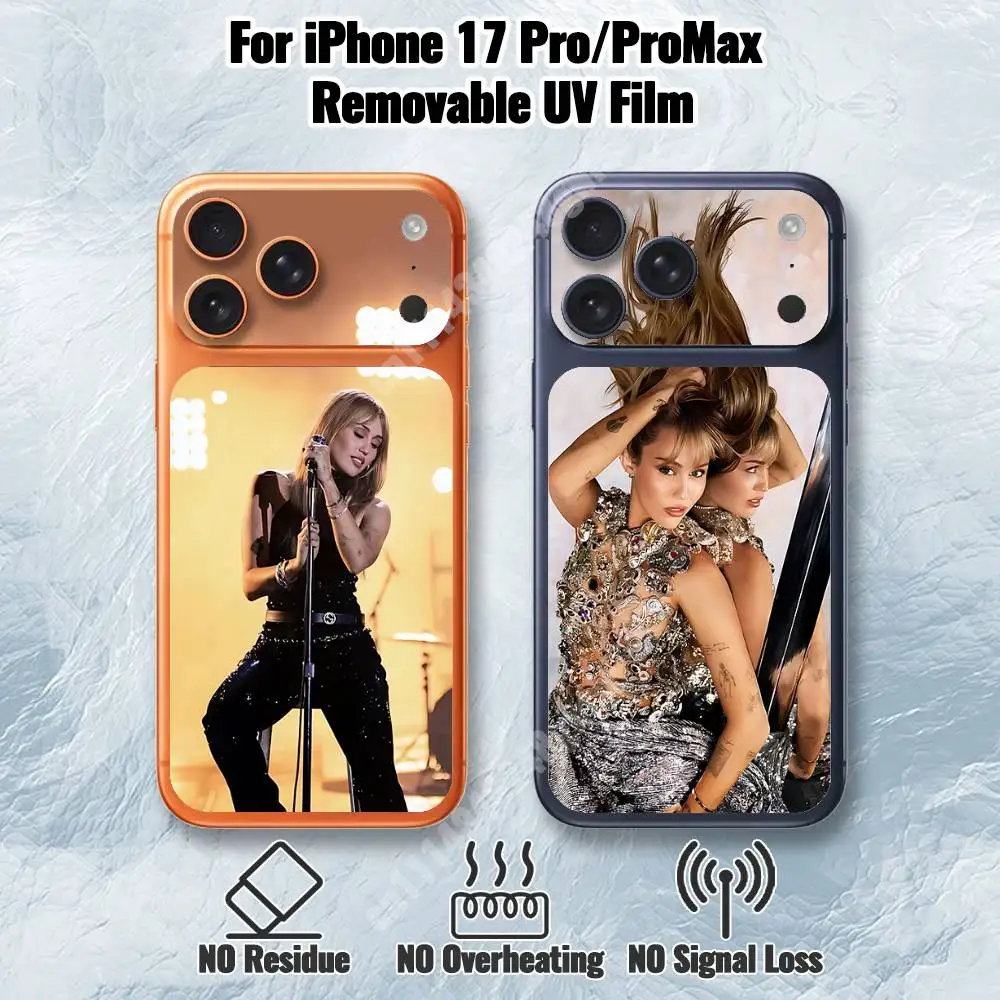 M-Miley C-Cyrus Something Beautiful Removable UV Film for iPhone 17 Pro 17 ProMax Protective Sticker