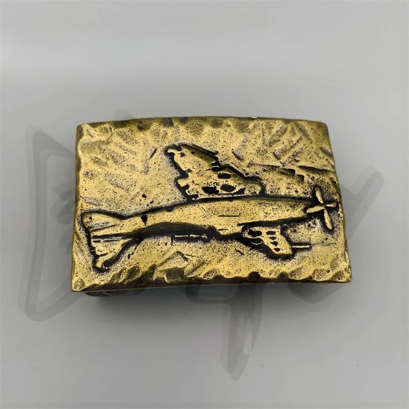 3.6/3.9cm Belt Buckle Pure Copper Smooth Buckle Belt Buckle Accessories Belt Head Retro Hebilla Cinturon Hombre Boucle Ceinture