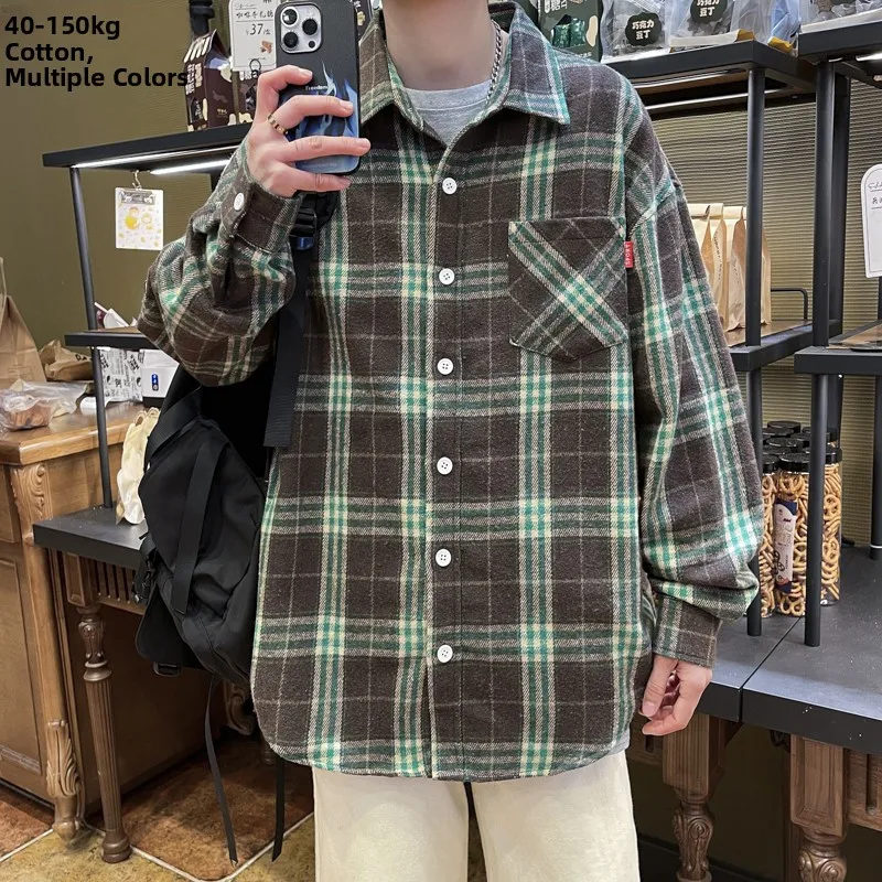 

Loose Fit Long Sve irt 300 Pou Base Layer Casual Men's Spring Summer Faion Urban Sle Polyester Cotton Blend