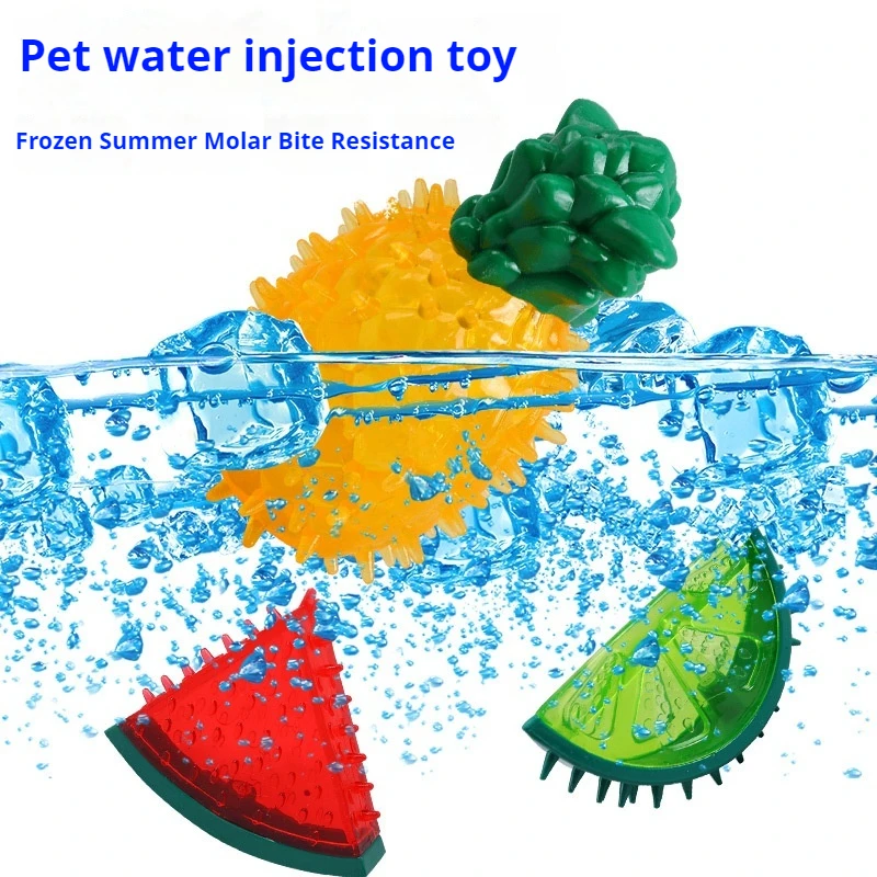 

TPR Teeth Grinding Toy for Dogs, Ice Resistant Toys, Cooling, Biting Glue, Making Sound, Frozen, Summer