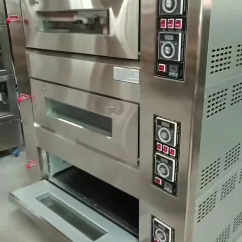 Hot Sale Commercial Oven Machine 3 Deck 6 Trays Cake Bread Bakery Commercial Gas Oven Bakery Widely Application for Sri Lanka