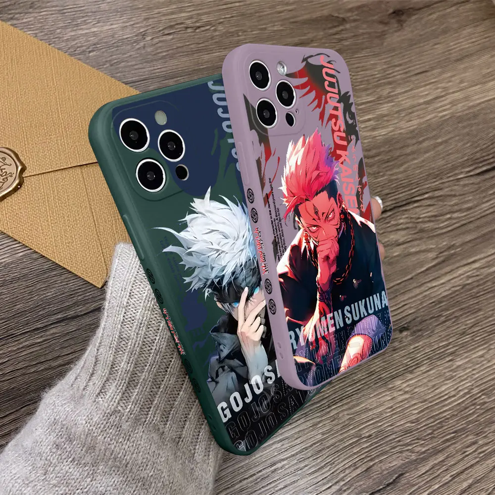 Jujutsus Kaisens Gojos Phone Case for Oppo A98 A96 A94 A78 A74 A60 A57 A54 A53 A38 A17 A16 A15 4G 5G Straight Edge Soft TPU Capa