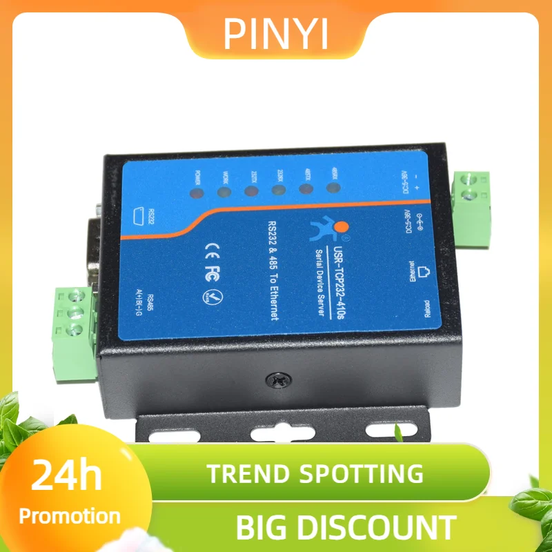 Promotion USR-TCP232-410S Serial Port RS232 RS485 Zu Ethernet Konverter Gerät Server Modbus RTU Zu TCP Flow Control