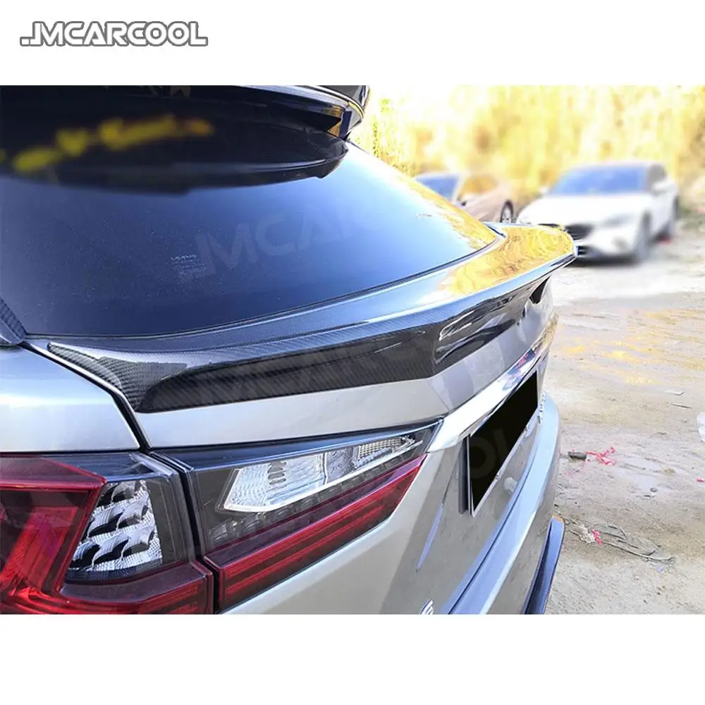 

JMCARCOOL Carbon Fiber Rear Trunk Boot Spoiler FRP Prime Middle Lip Trim Wings For Lexus RX300 RX450H 2016-2020 Car Styling