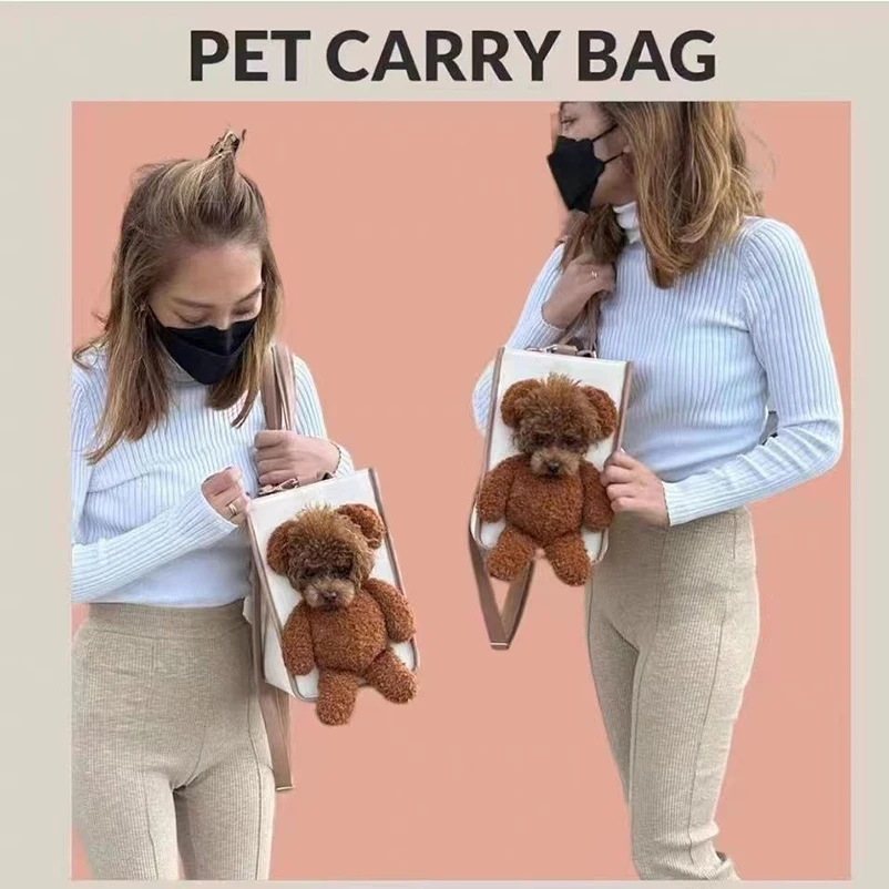 Autumn and winter portable pet cat and dog outcropping travel handbag pet backpack adjustable handbag pet supplies