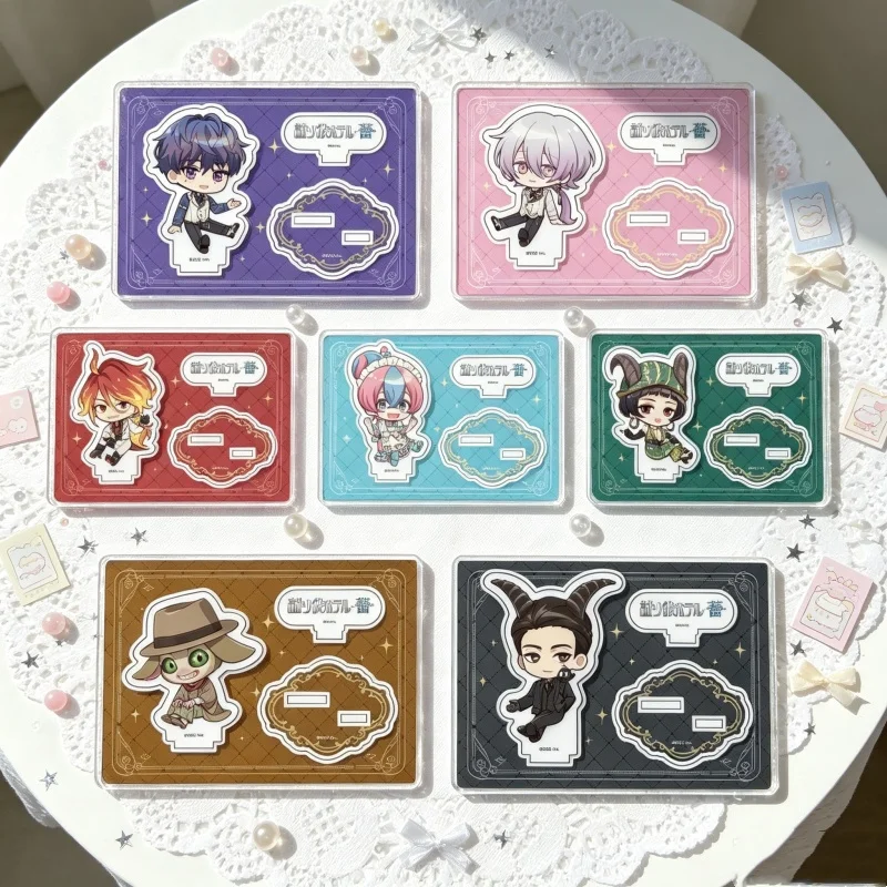 New version TASOKARE HOTEL Acrylic figure Stand Keychain Neko Tsukahara Christmas Gifts10cm Double insertion Campus OrnamentGame