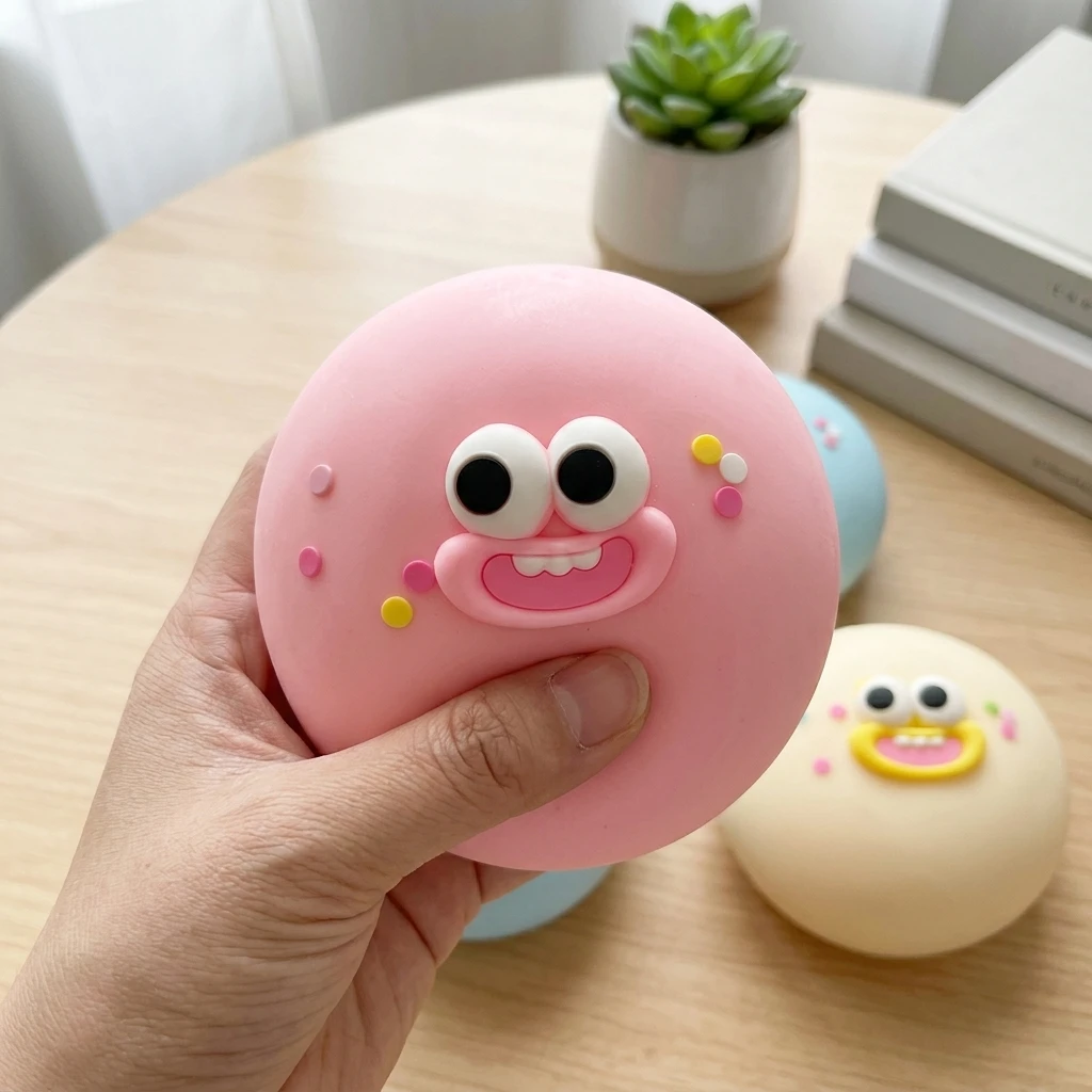 Large Slow Rebound Toy Stress Relief Ball with Filling for Office Home Use