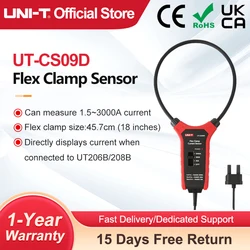 UNI-T UT-CS09D 3000A AC Current Flexible Clamp Meter Flex Clamp Sensor Amperemeter Frequency Meter UT206B UT208B Applicable