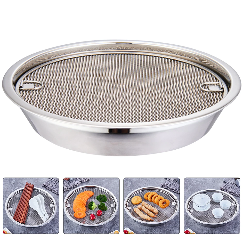 

1 Set Stainless Steel Mesh Rack Plate Oil Water Drain Tool Cooling Baking Sheet Vegetable Drying Strainer Kitchen Accessories