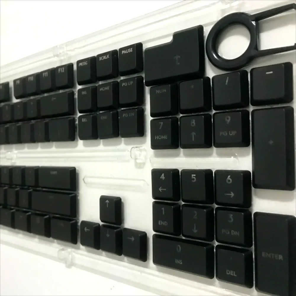 GEFENSI Replacement Keycaps For Logitech Mechanical Keyboard, Replacement Parts, Black And White, G815, 813, G915, 913, TKL