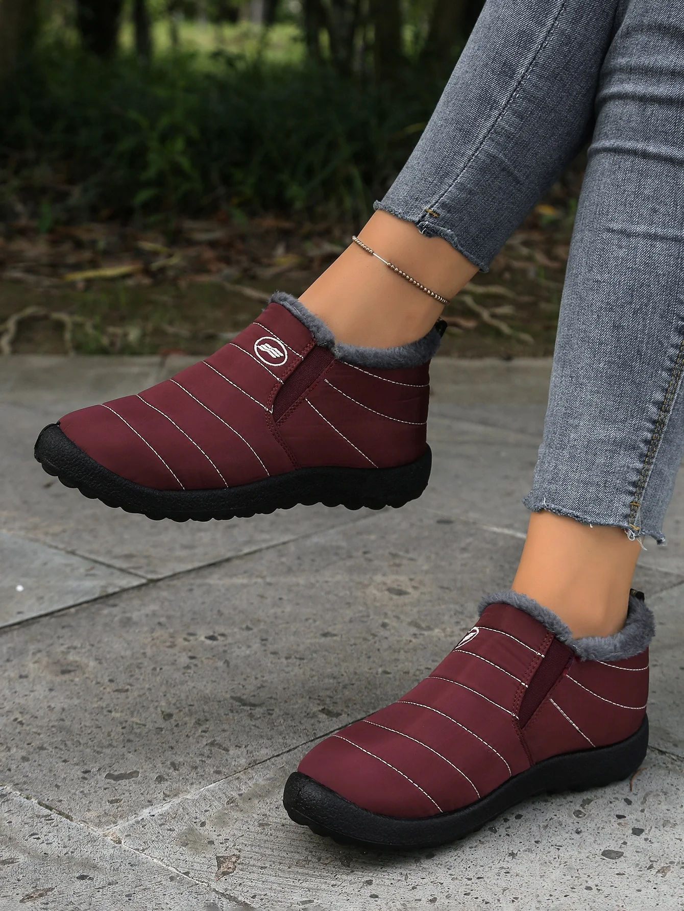 Damen-Winterstiefel 2025: Neue wasserdichte Plüsch-Schneestiefel für Damen – Warmhaltend, im Angebot mit kostenlosem Versand – Detail 8