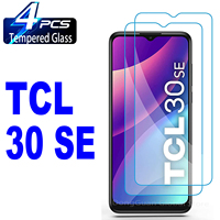 2/4Pcs HD Tempered Glass For TCL 30 SE 9H Screen Protector Film