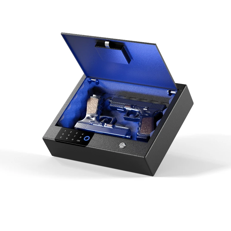 

Pistol Cabinet Safe Gunner Box Fingerprint Password Small Car