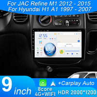 Car Radio For JAC Refine M1 2012 - 2015 For Hyundai H1 A1 1997 - 2007 GPS Navigation Multimedia Player Android Auto No 2din DVD