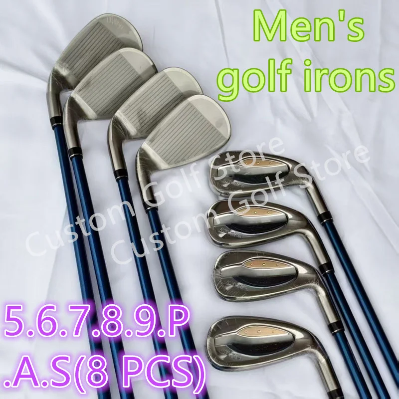 

Men's Golf Clubs 1300 Golf Irons Set Steel/Graphite Shaft Head Cover