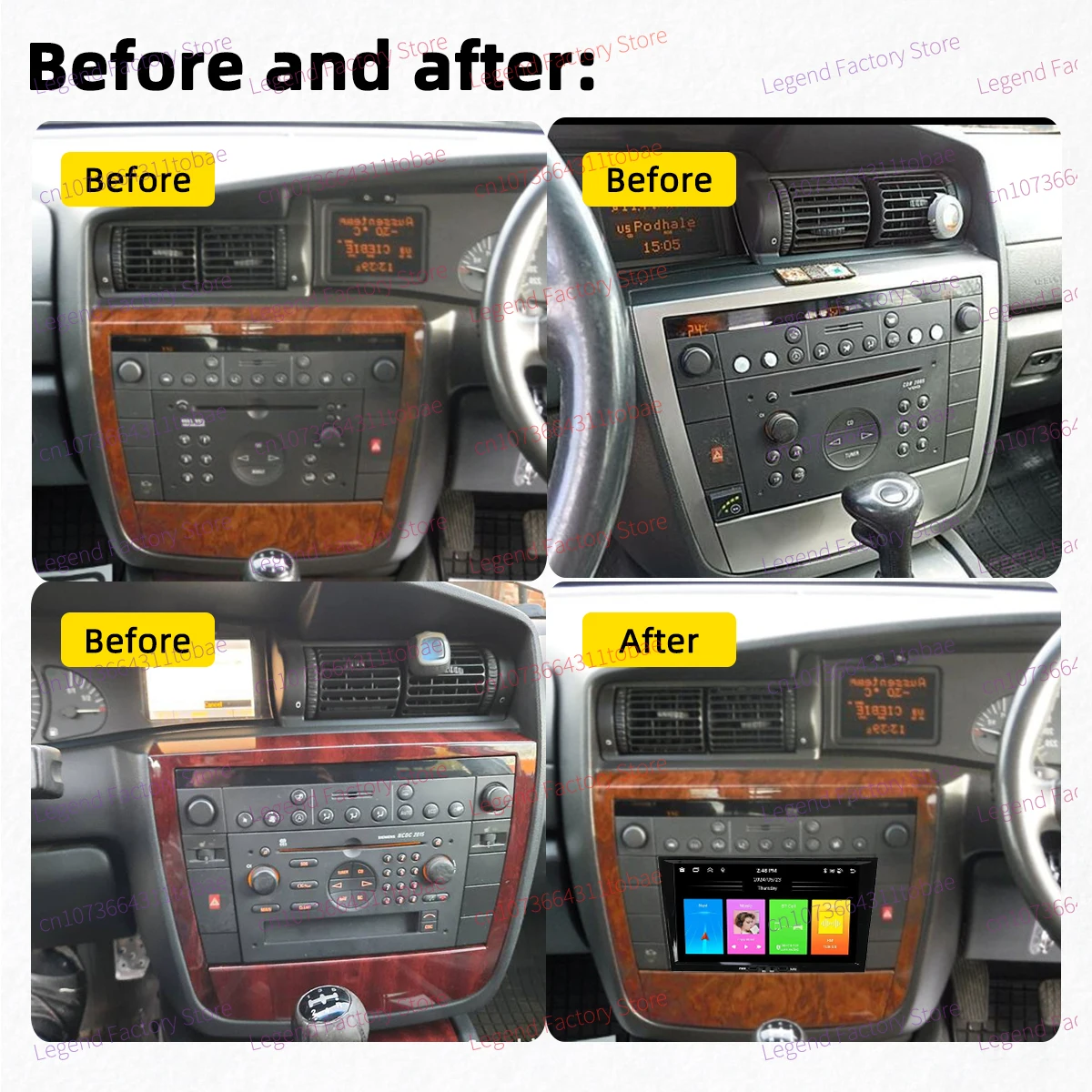 Carplay Autoradio 2 Din Android Radio GPS WIFI Auto Car Multimedia 8