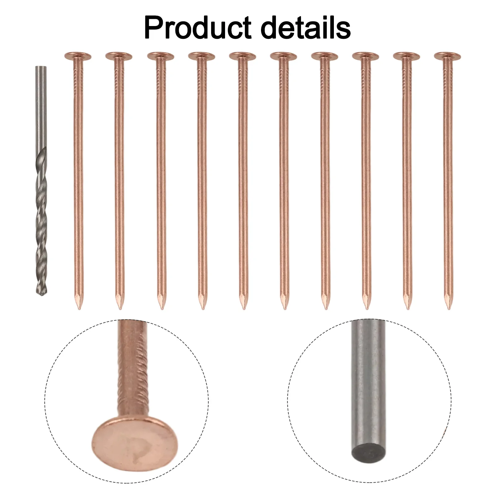 /Copper /Nails /3.15 Inch Tree Stump Root Killer Spikes For Removing Unwanted Plants With Drill Bit Hardware Garden Tool Accesso