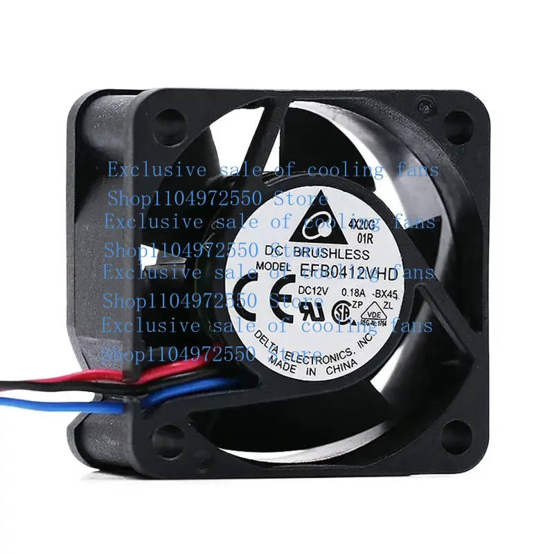 Для нового Delta DC12v 0,18A EFB0412VHD 4020 40 мм 40x40x20 мм переключатели вентилятор серверный вентилятор 3pin