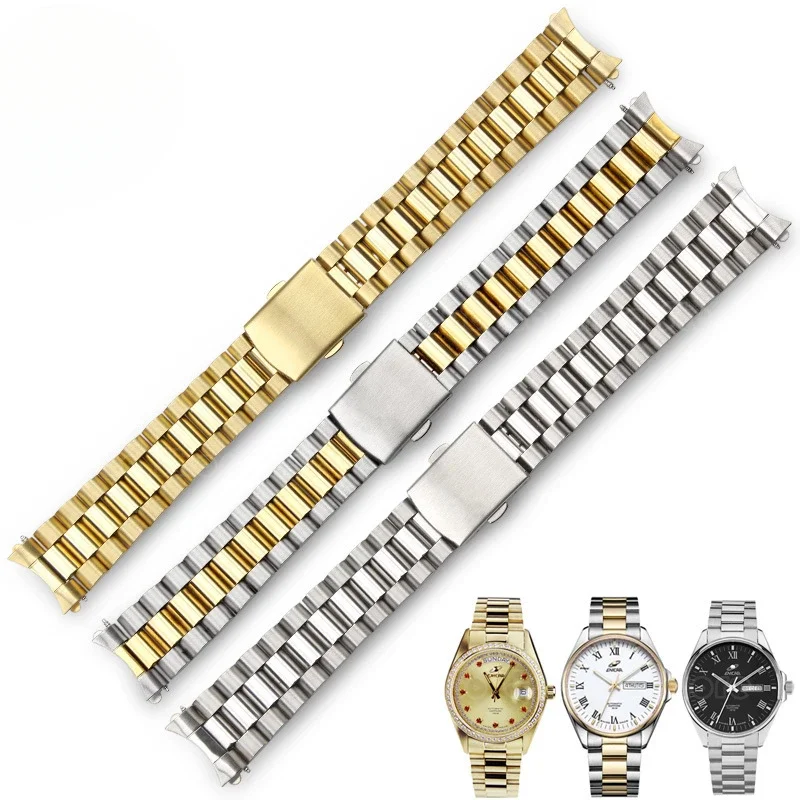 Solid stainless steel, men's and women's watches with steel straps