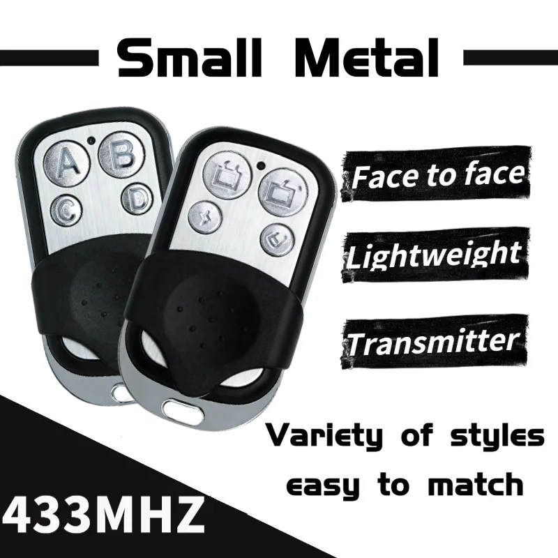 

433MHZ Clone Fixed Learning Rolling Code Universal 4 Buttons Garage Door Opener Remote Control Duplicator Garage