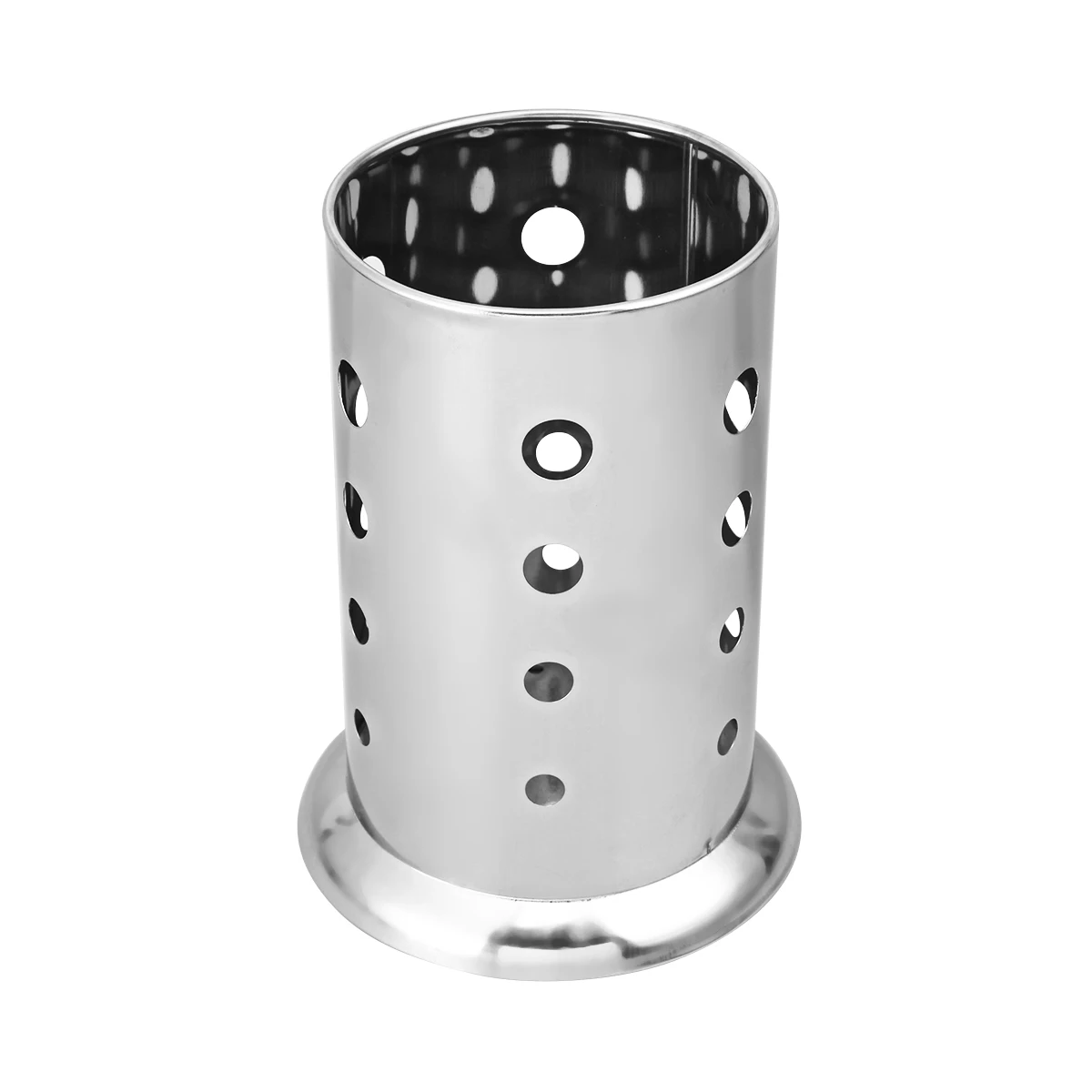 

2 Pcs Stainless Steel Chopsticks Holder Round Holes Kitchen Utensils ganizer Waterproof Drainer Rack Silverware Storage