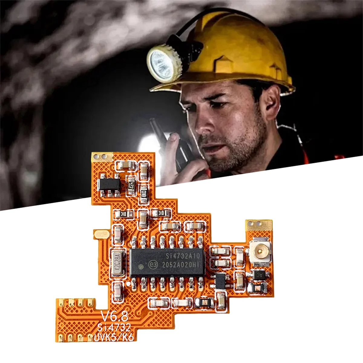 BISMZ SI4732 V6.8 FPC โมดูล + สาย USB + เสาอากาศสําหรับ Quansheng UVK5 K6 HF คลื่นสั้น Full Band/เดี่ยว Sideband แผนกต้อนรับ