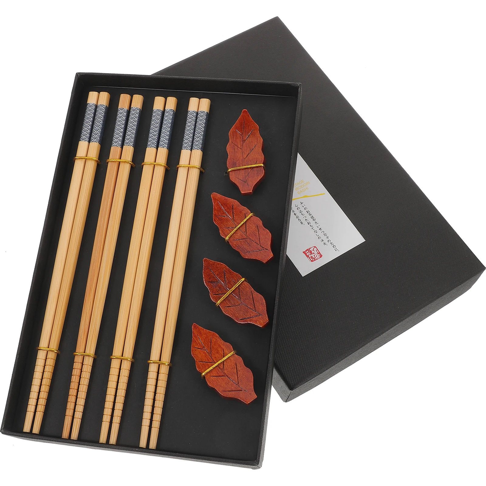 

Wooden Chopsticks Set Home Tableware Reusable Travel Camping Gifts Smooth Surface Proper Weight Picnic Storage Box Food Grade