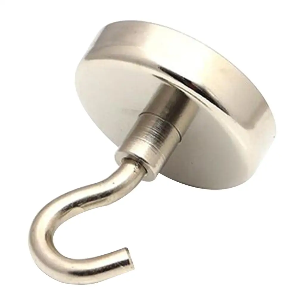 Heavy Duty Pull Hook Magnet 48KG for Fishing Treasure Hunt Lake River Search