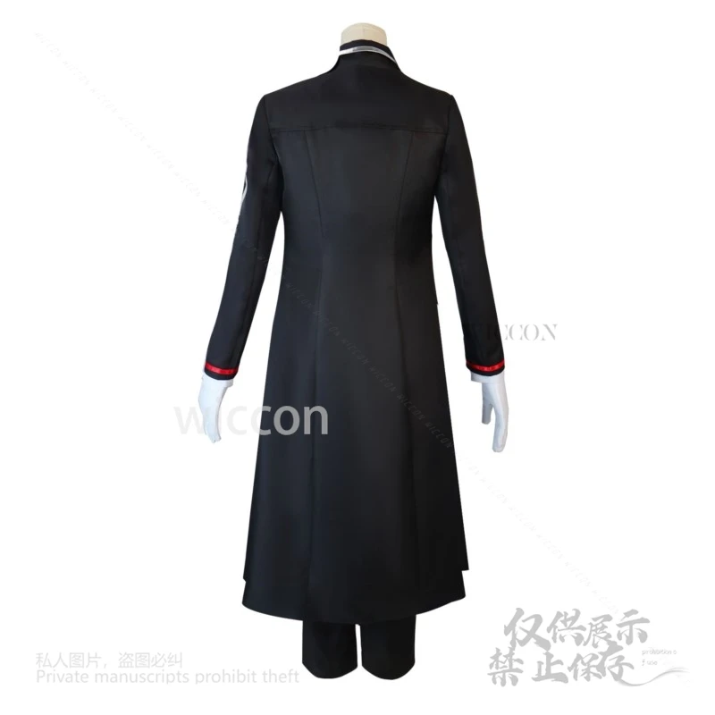 Аниме-игра Limbus Company Hong Lu, карнавальный костюм, черный плащ, модная форма, парики для ролевых игр, Хэллоуин, карнавал, Рождественский реквизит