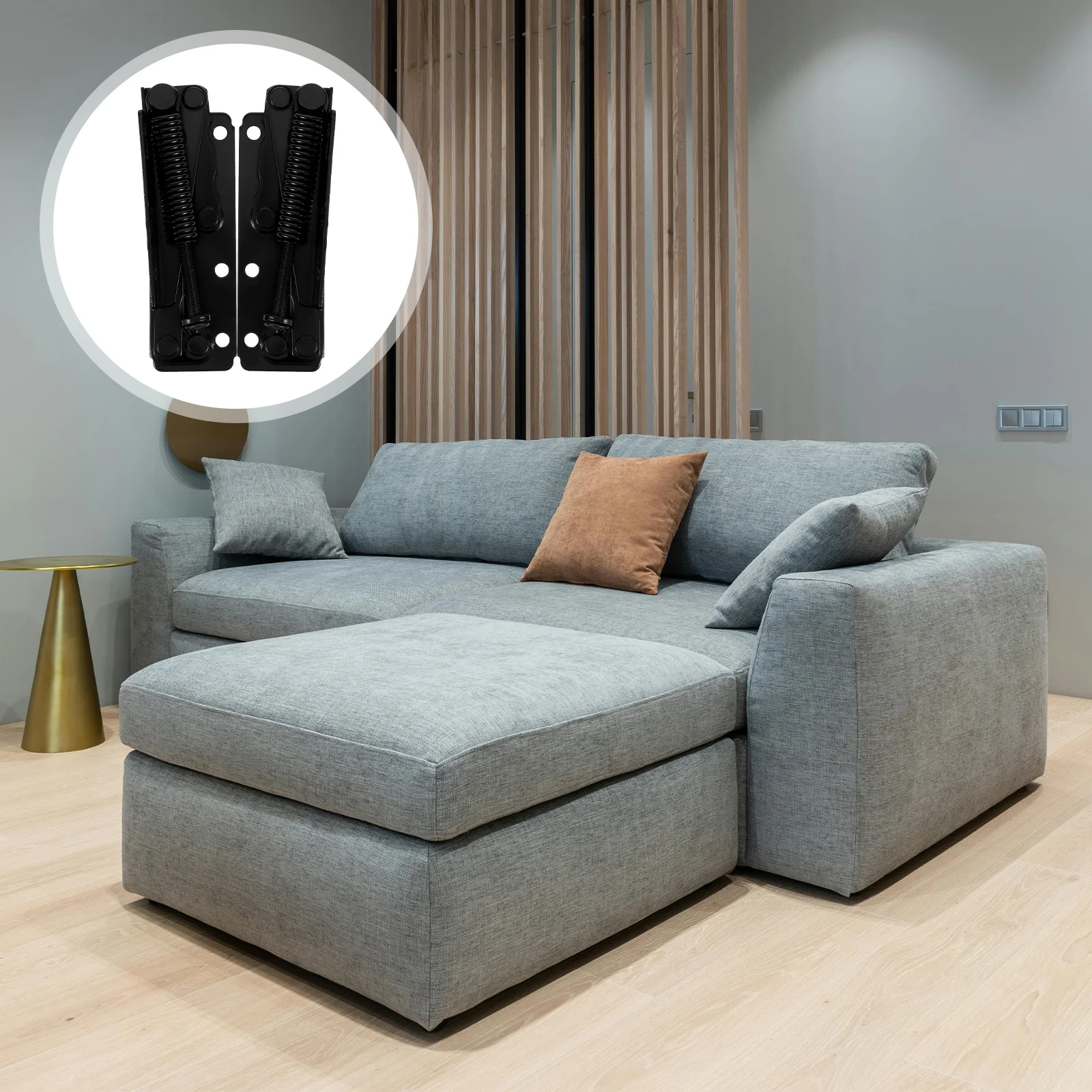 

2Pcs Black Symmetrical Spring Hinge 85 Degree Vertical Folding Support for Flip Up Cabinet Doors Heavy Duty Furniture Hinges