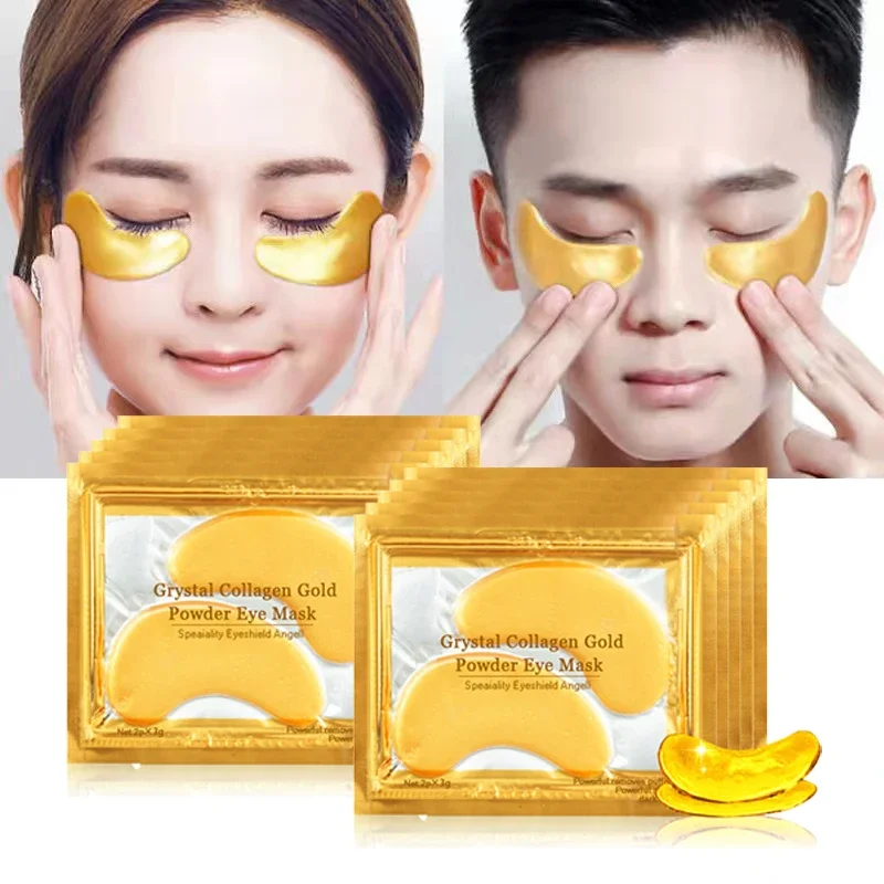 

20pcs=10pairs Gold Collagen Eye Mask skincare Anti-Aging Anti Dark Circles Remove Puffiness Moisturizing Eye Patches Skin Care