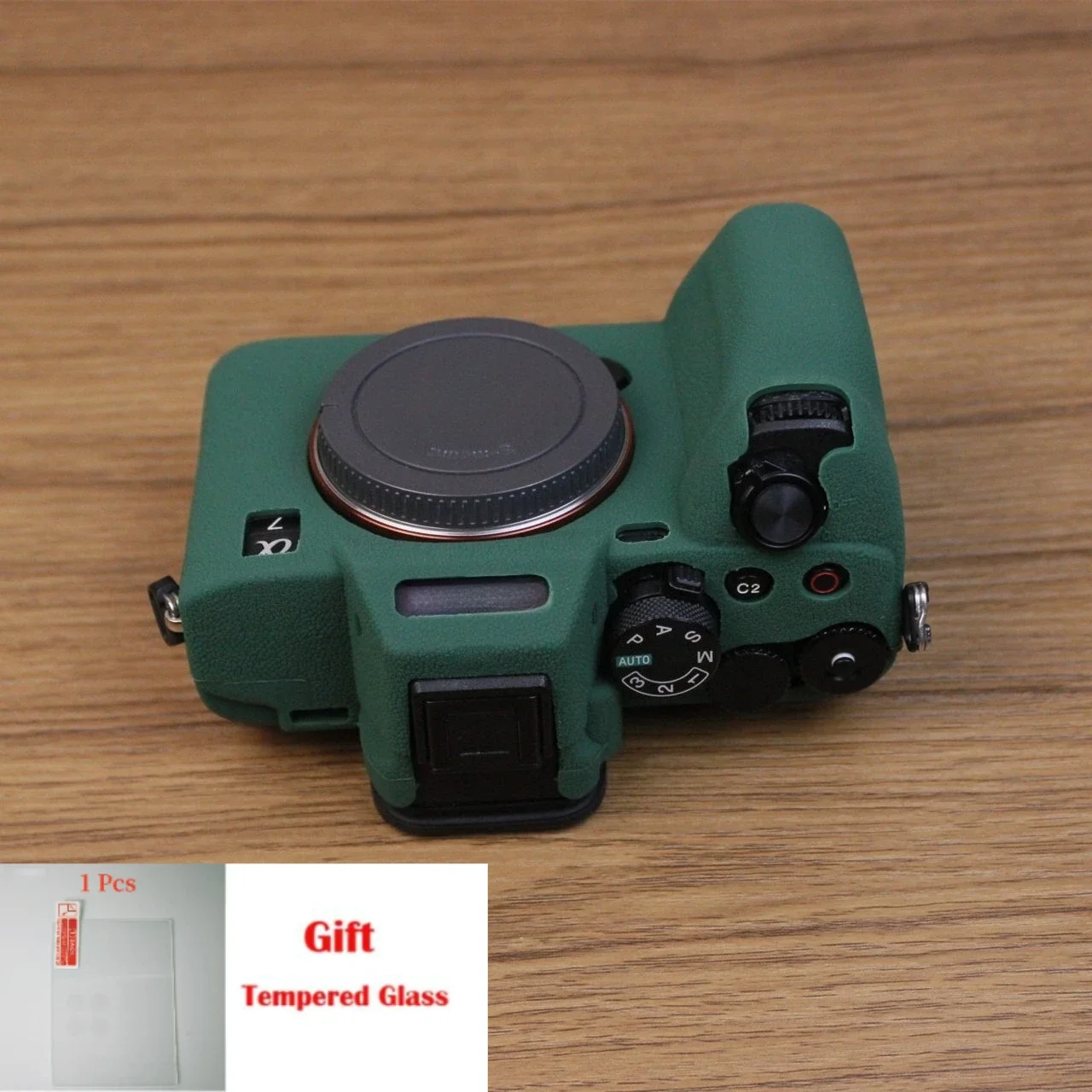 Soft rubber case For Sony Alpha 7 IV camera silicone cover  ILCE-7M4 body case a7m4 + free tempered film