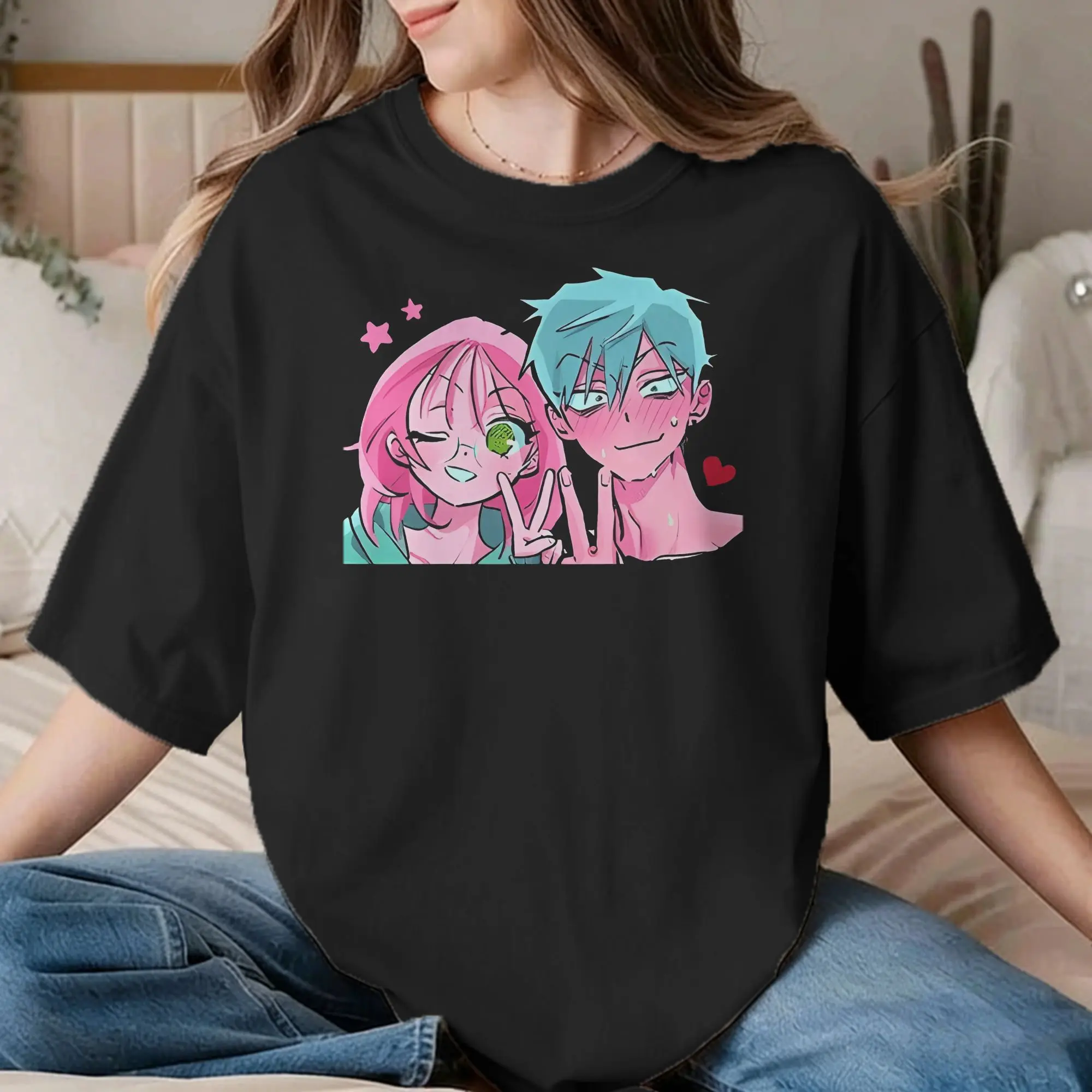 Alien Stage T-Shirts for Men Women Mizi Till Anime Funny Cotton Tees Crew Neck Short Sleeve T Shirt Gift Idea Clothing