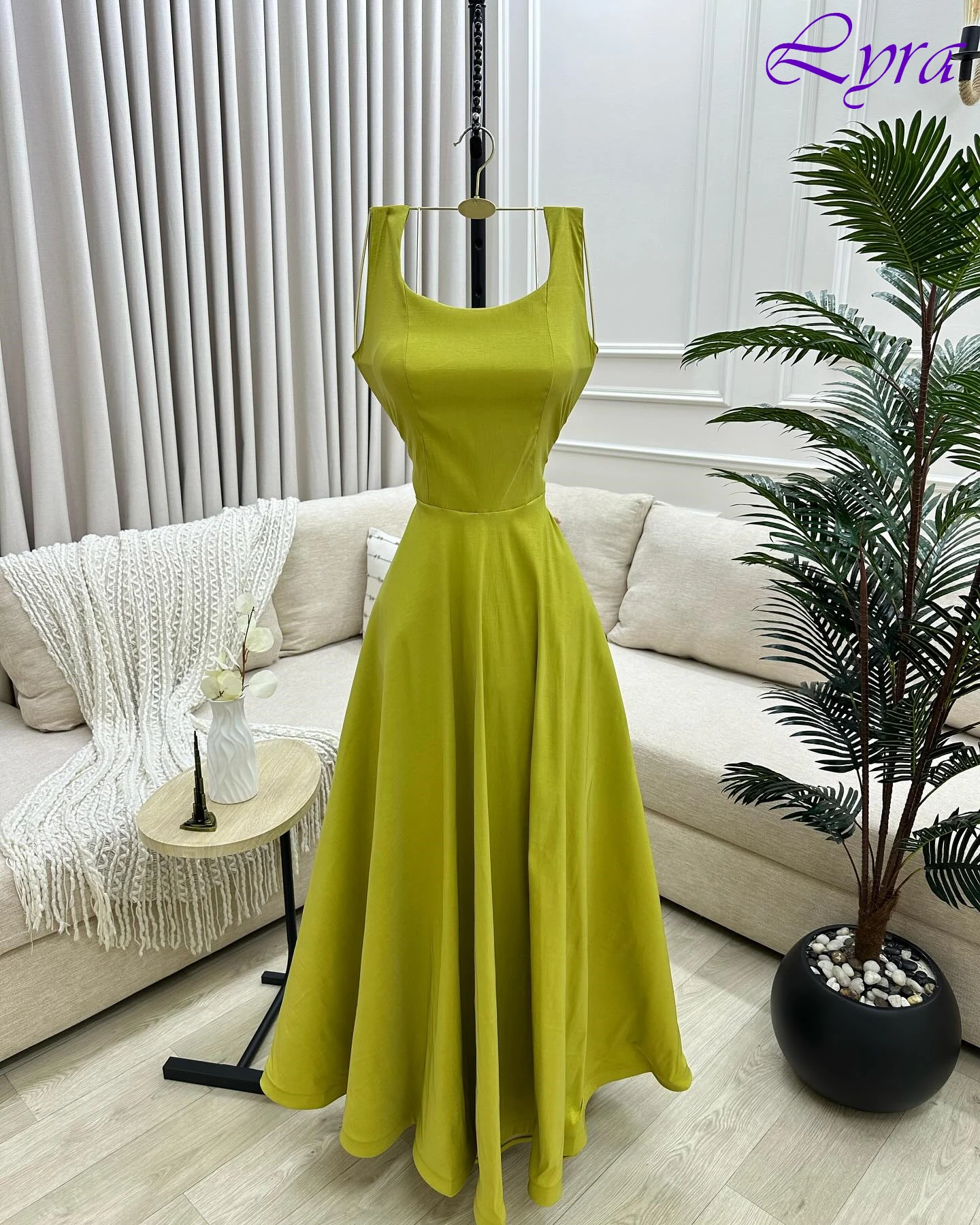 

Customized A-Line Square Collar Elegant Formal Evening Dress and Temperament High Quality Celebrity Gowns Delicate Party Dress