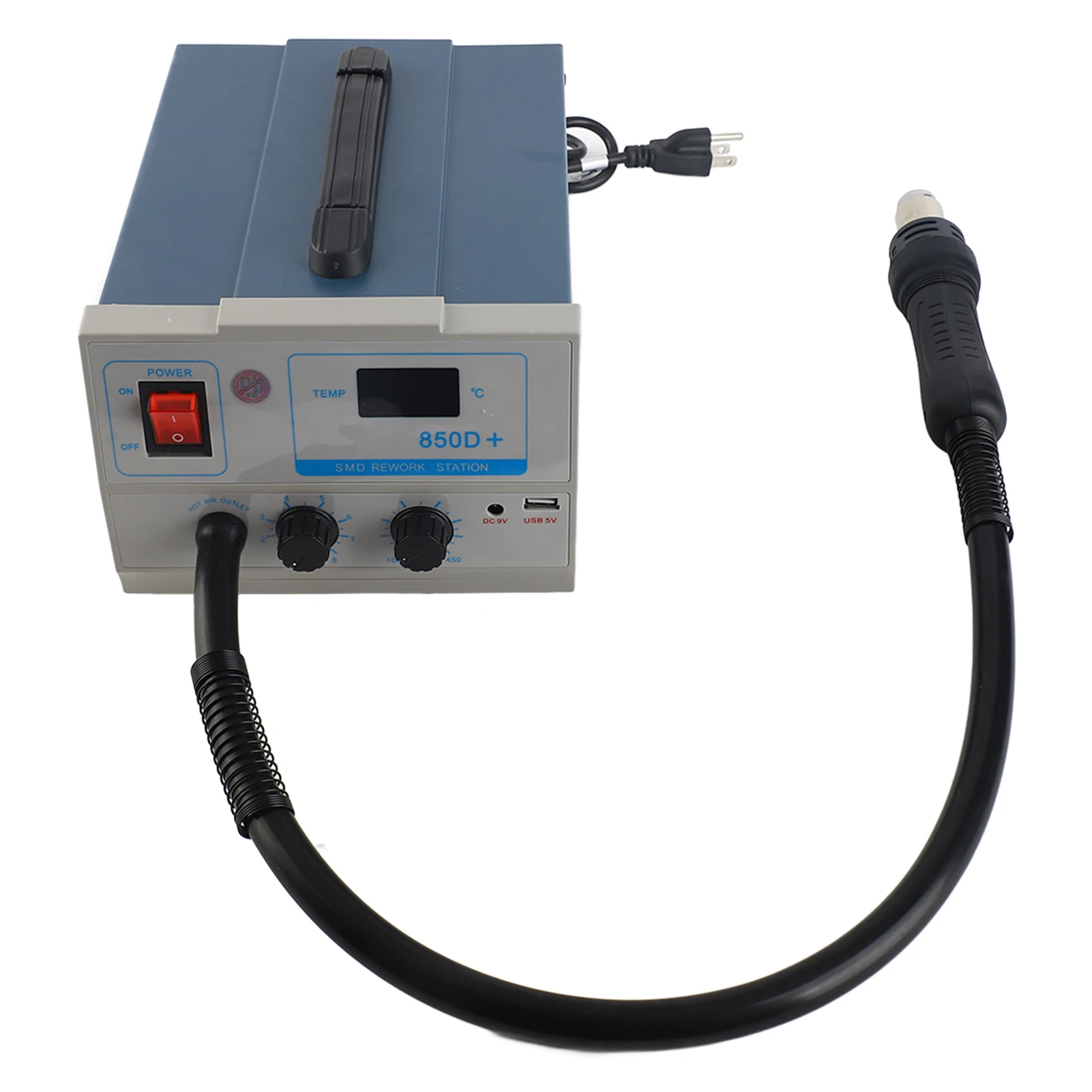 

850D Hot Air Desoldering Station LED Digital Display Component Disassembly Rework Station Digital Display Desoldering Station