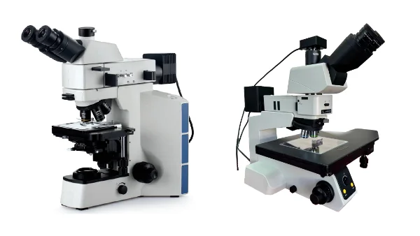 Teste de estrutura metalográfica 4XC microscópio óptico metalográfico invertido microscópio metalúrgico portátil