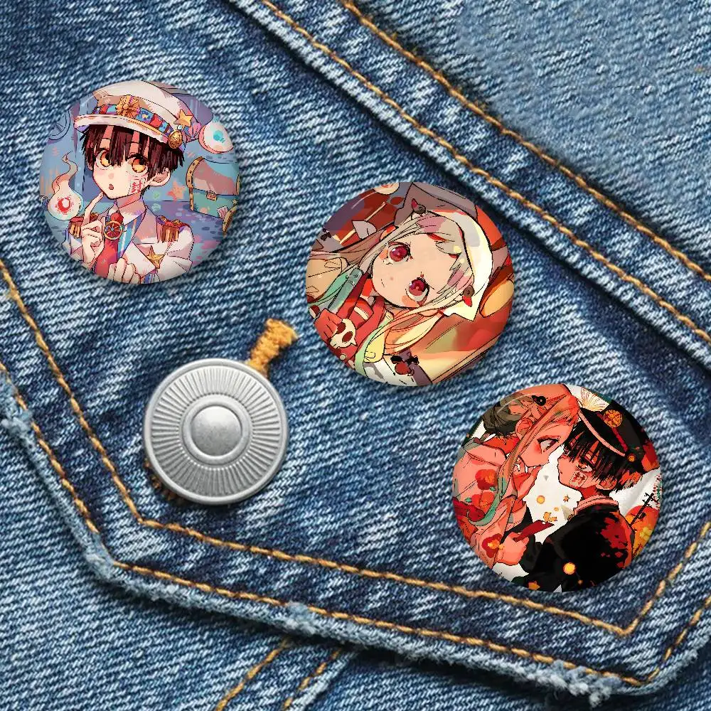 Anime Toilet B-Bound H-Hanako Kun New  Brooches Soft Button Pin Silly Gnarpy on A Skateboard Meme Badge Gamer Collection Gifts