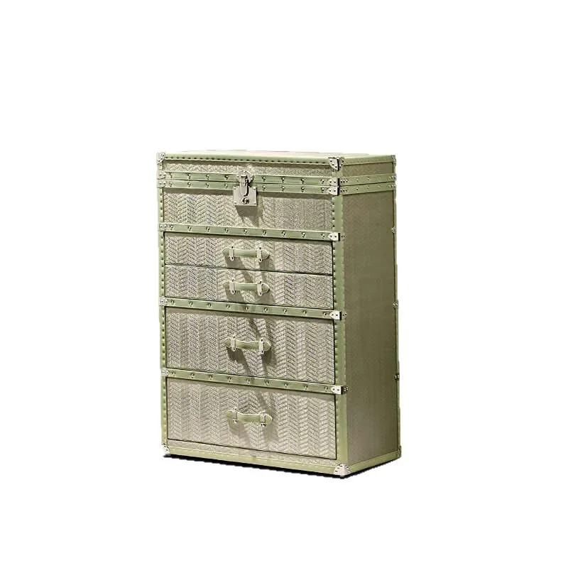 خزانة مجوهرات من الأسلاك النحاسية الإيطالية الفاخرة الخفيفة، خزانة صدر، صندوق صلب عالي الإحساس، منزلية #5