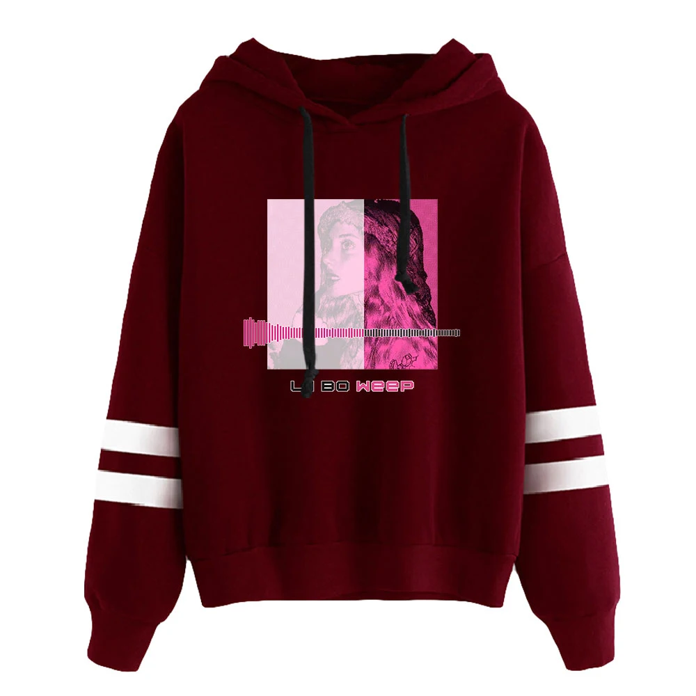 Hoodie Lil Bo Weep masculino e feminino, unissex, sem bolso, barras paralelas, moletom de manga, cantor pop, roupas de descanso em paz