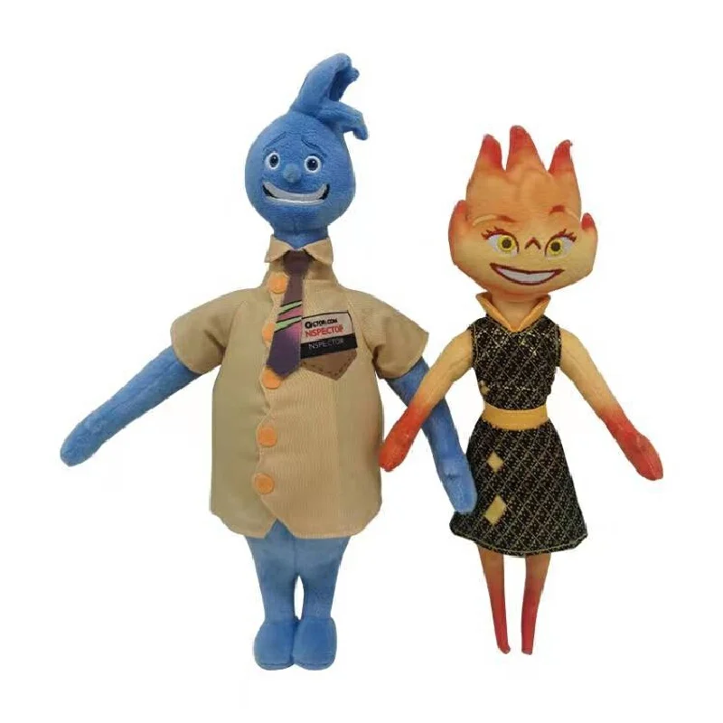 

Очаровательный плюш с огнем и водой из элементаля - мягкая кукла Ember Wade, милый персонаж фильма, игрушка в подарок, лучший подарок