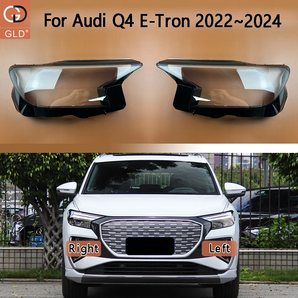 Transparent Headlamp Shell Lampmask Lamp Shade Headlight Cover Replace The Original Lampshade For Audi Q4 E-Tron 2022 2023 2024