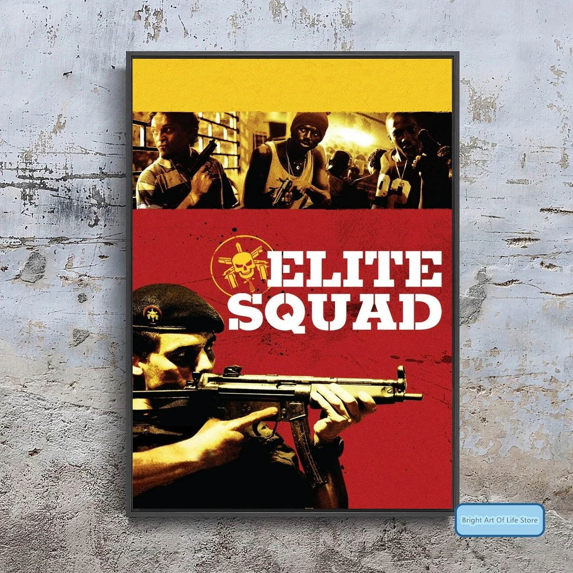 

Elite Squad (2007) Movie Poster Cover Photo Canvas Print Wall Art Home Decor (Unframed)