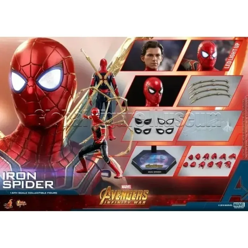 In Stock Hot Toys MMS542 Spider‑Man Far From Home Red and Black Upgraded Suit Spider‑Man 1/6 Scale Collectible Action Figure