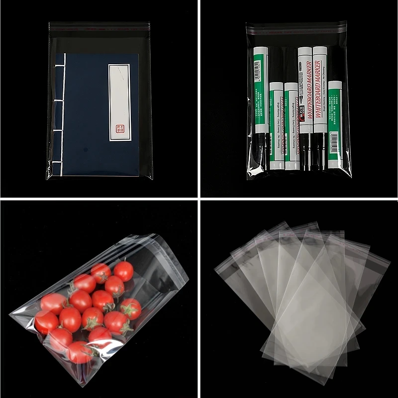 100 Stück selbstverschließende OPP-Beutel, Aufbewahrungsbeutel, Geschenktüten für Feiertagspartys, Plastiktüten zum Verpacken von Geschenken, Schmuck – Detail 3