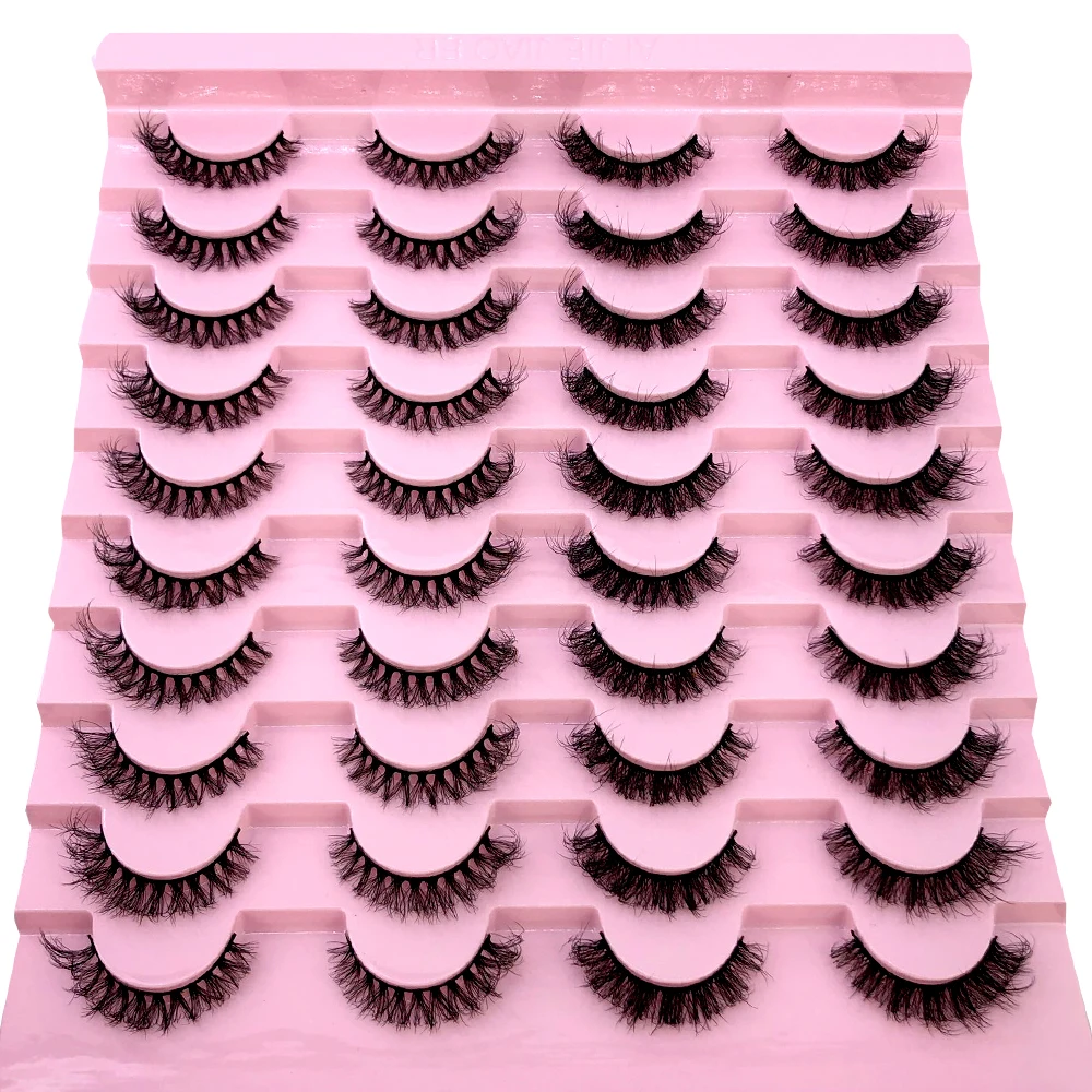 Neu: 20 Paar Natürliche Dicke Künstliche Wimpern, Lange 6D Nerz-Wimpern für Make-up und Wimpernverlängerung – Detail 9