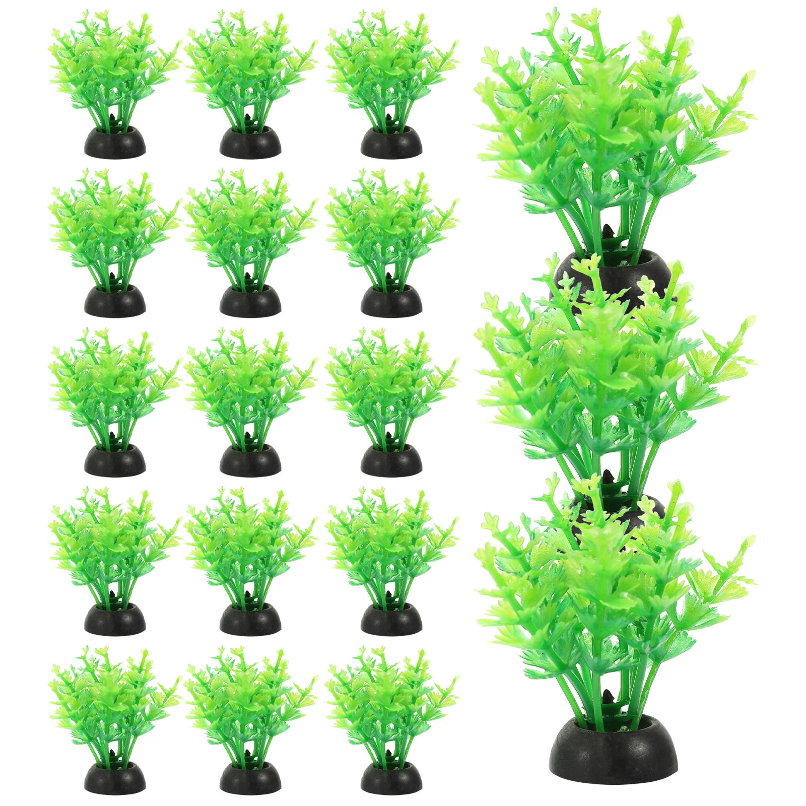 

20pcs Lifelike Aquarium Plants Realistic Plastic Fish Tank Grass Decorations for Betta Fish Freshwater Aquarium Large Tank