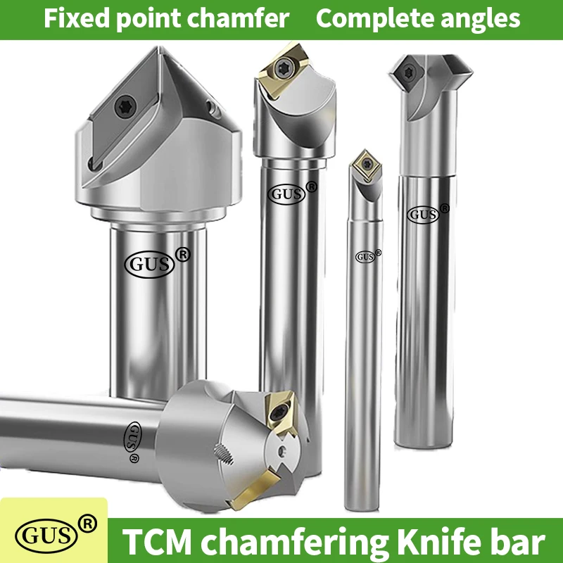 GUS TCM 45 Degree Chamfering Tool TCMT16T304 Blade Milling Cutte C20-30-110 Chamfering knife bar end mill Seismic Carving Tool